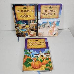 3 Book lot Museum of Mysteries Hard cover